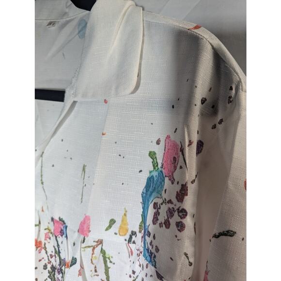 Flower Kimono White color size XL NWT - Picture 5 of 8